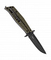 Нож-бабочка Нокс "Финка-Б", сталь D2, пок. BlackWash, рук. Green G10