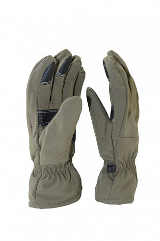 Перчатки Shark Skin Soft Shell со вставками на ладони, флис, с синтепоном, OLIVE