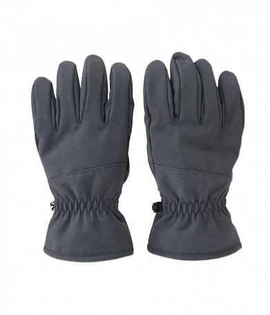 Перчатки Shark Skin Soft Shell со вставками на ладони, флис, с синтепоном, BLACK
