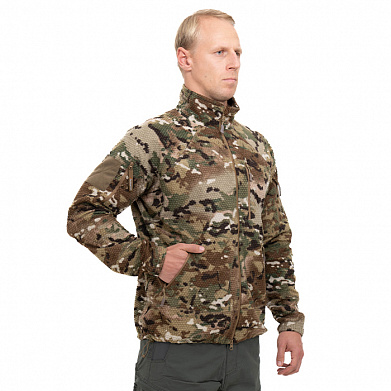 Куртка флисовая Tactical-Pro Карбон камогром / Carbon camogrom