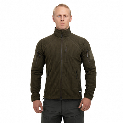 Куртка флисовая Tactical-Pro Карбон олива-грин / Carbon olive-green