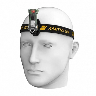 Фонарь Armytek Zippy ES Green / 200 лм / 60°:110° / налобное крепление / магнит / IP67 / Li-Pol