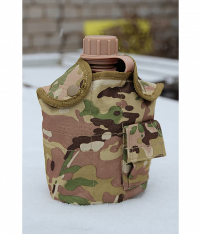 Фляга 1 л с кружкой, multicam-camo