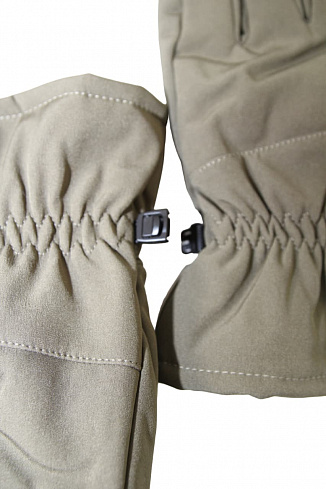 Перчатки Shark Skin Soft Shell со вставками на ладони, флис, с синтепоном, OLIVE
