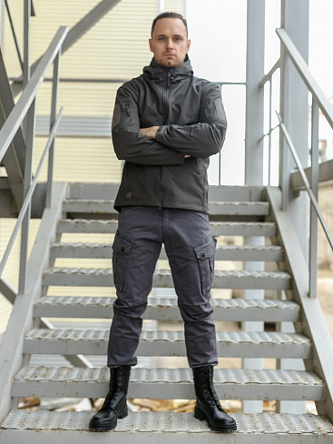 Куртка Шарк Софтшелл серая / Shark Softshell grey