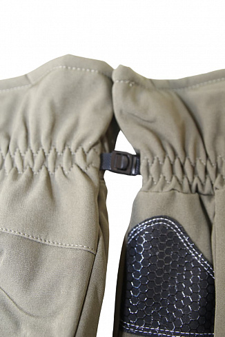 Перчатки Shark Skin Soft Shell со вставками на ладони, флис, с синтепоном, OLIVE