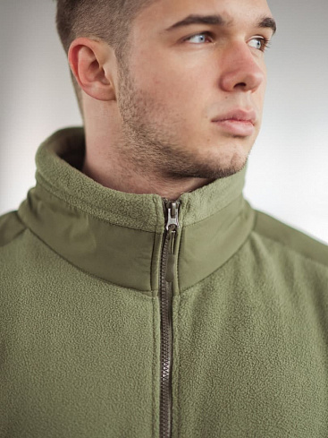 Кофта флисовая тактическая без капюшона, olive