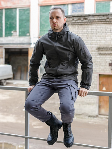 Куртка Шарк Софтшелл серая / Shark Softshell grey