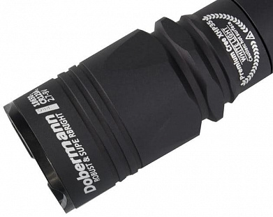Фонарь Armytek Dobermann / XP-E2 Красный / 200 лм / 5°:40° / 1x18650 или 2xCR123A