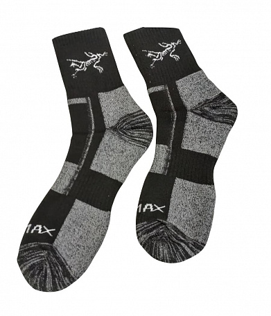 Термоноски Coolmax, black/grey