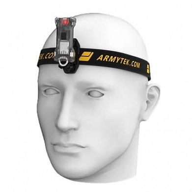Фонарь Armytek Zippy ES Grey / 200 лм / 60°:110° / налобное крепление / магнит / IP67 / Li-Pol
