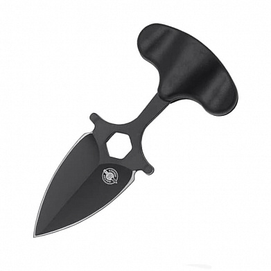 Нож Мастер К тычковый, череп на ножнах, сталь 420