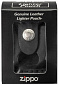 Чехол для Zippo чёрный (с петлёй,открытый)