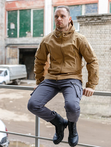 Куртка Шарк Софтшелл койот / Shark Softshell coyote