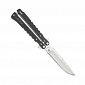 Нож-бабочка Нокс "Балисонг", сталь 440, пок. Satin, рук. Black G10