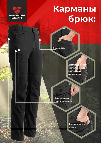 Костюм Magnum Gear "TREK PRO", цвет св.черный/графит