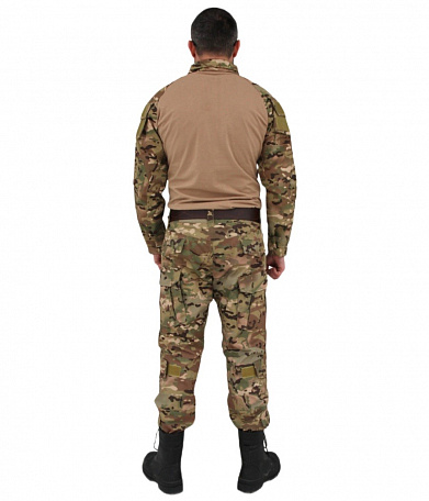Костюм тактический летний с наколенниками и налокотниками, multicam-camo