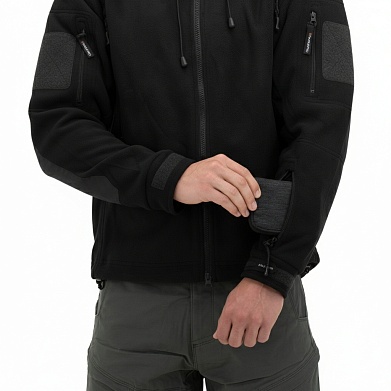 Куртка флисовая Tactical-Pro Карбон черная / Carbon black
