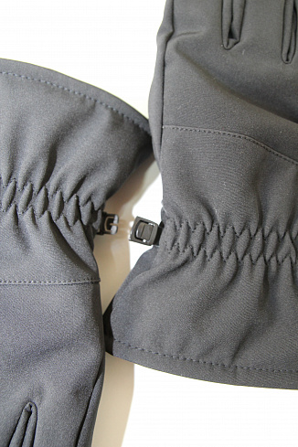 Перчатки Shark Skin Soft Shell со вставками на ладони, флис, с синтепоном, BLACK
