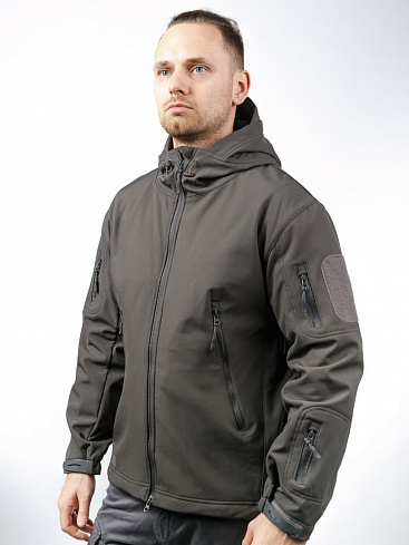 Куртка Шарк Софтшелл серая / Shark Softshell grey