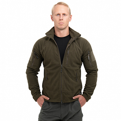 Куртка флисовая Tactical-Pro Карбон олива-грин / Carbon olive-green