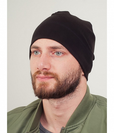 Шапка Thermo Flex флис тонкий, черная
