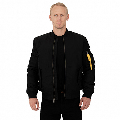 Лётная куртка MA-1 Бомбер черная / Bomber black