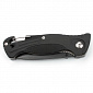 Нож складной Ganzo с зажимом и встроенным свистком, дл.клинка 75 мм, сталь 420С, цв. чёрный