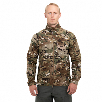 Куртка флисовая Tactical-Pro Карбон камогром / Carbon camogrom