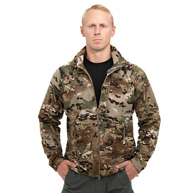 Куртка флисовая Tactical-Pro Карбон камогром / Carbon camogrom