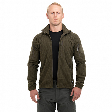 Куртка флисовая Tactical-Pro Карбон олива-грин / Carbon olive-green
