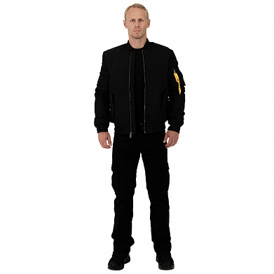 Лётная куртка MA-1 Бомбер черная / Bomber black