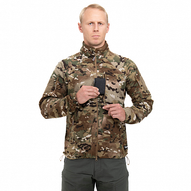 Куртка флисовая Tactical-Pro Карбон камогром / Carbon camogrom