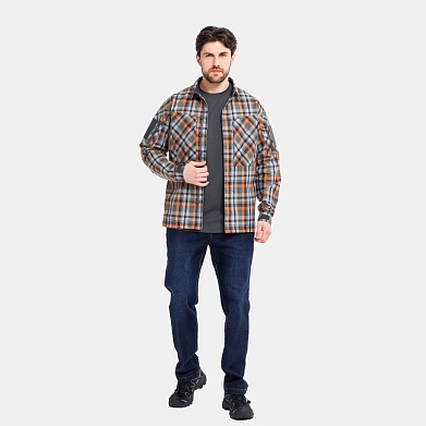 Рубашка Mont Blanc APEX, цвет Olive Plaid