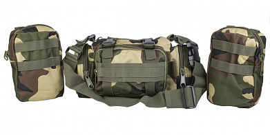 Рюкзак тактический с подсумками, woodland