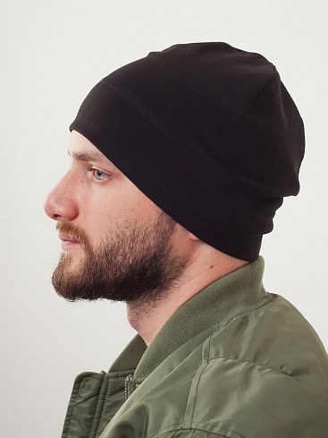 Шапка Thermo Flex флис тонкий, черная