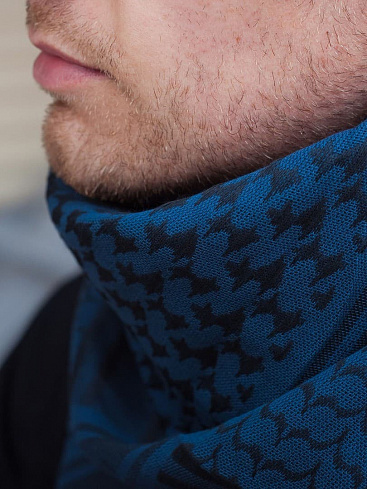 Арафатка 110х110 blue/black
