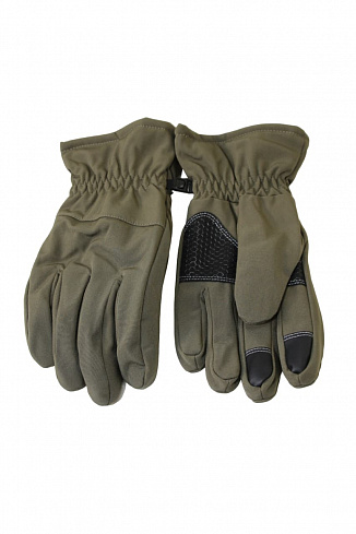 Перчатки Shark Skin Soft Shell со вставками на ладони, флис, с синтепоном, OLIVE