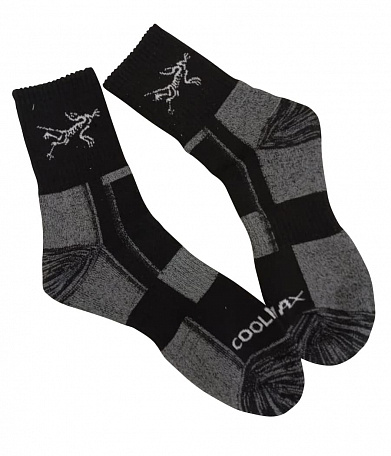Термоноски Coolmax, black/grey