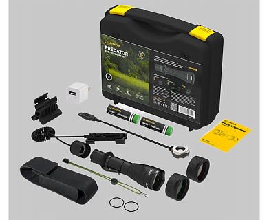 Фонарь Armytek Predator Pro Magnet USB Extended Set (Набор)
