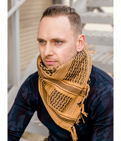 Арафатка 110х110, brown/black