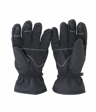Перчатки Shark Skin Soft Shell со вставками на ладони, флис, с синтепоном, BLACK