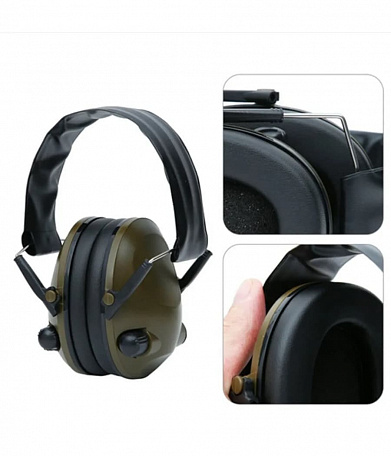 Наушники защитные Tactical Pro, активные, olive