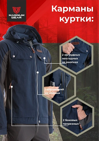 Костюм Magnum Gear "TREK PRO", цвет св.синий/графит
