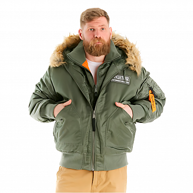 Куртка Apolloget AVIATOR HD, Olive/Orange